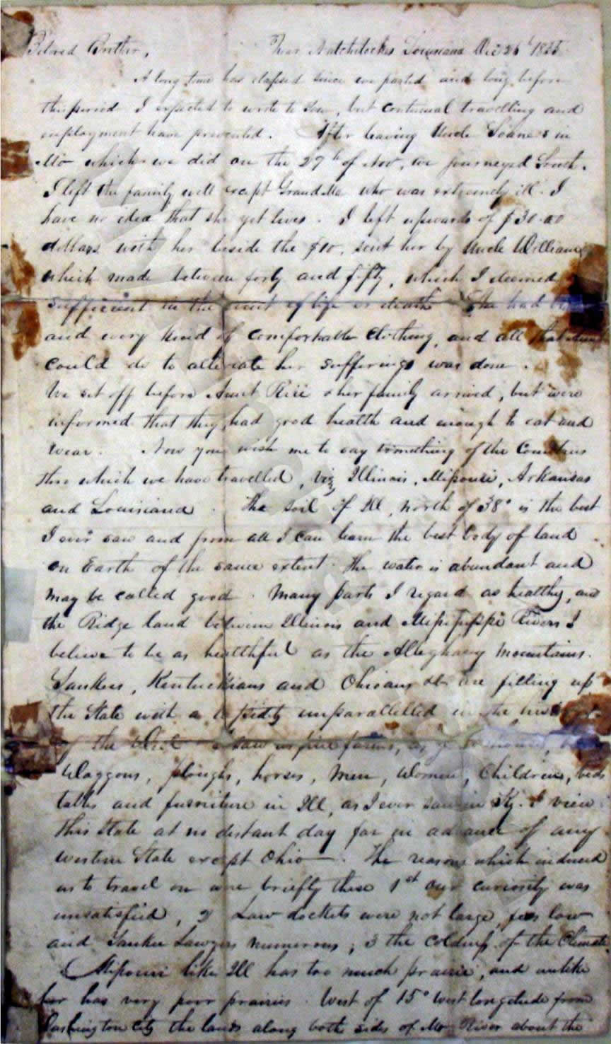 Alamo Defender Daniel Cloud's last letter